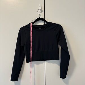 Aerie Offline Black Fitted Crop Top